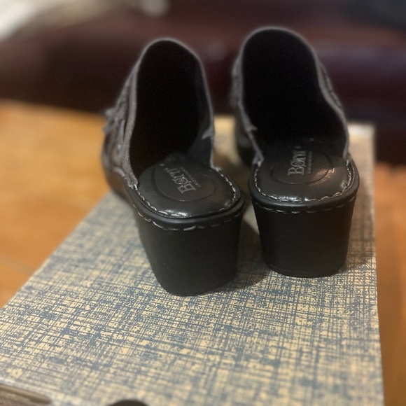 Born Women’s Dark Grey Gray Harmony Heeled Clog Slip on 7M - Picture 5 of 5